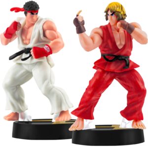 psmile 2pcs solid pvc street fighter hero figure action figure set 9.2cm