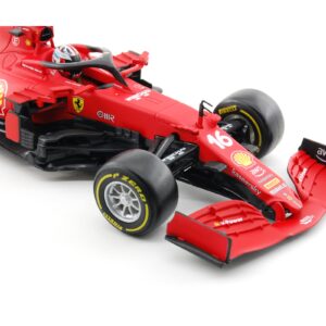 XTD Bburago 1:43 2022 F1 Ferrari F1-75 #55 Sainz Alloy Luxury Vehicle Diecast Cars Model Toy Collection Gift (2022 F1-75 #55 Acrylic Box) Red