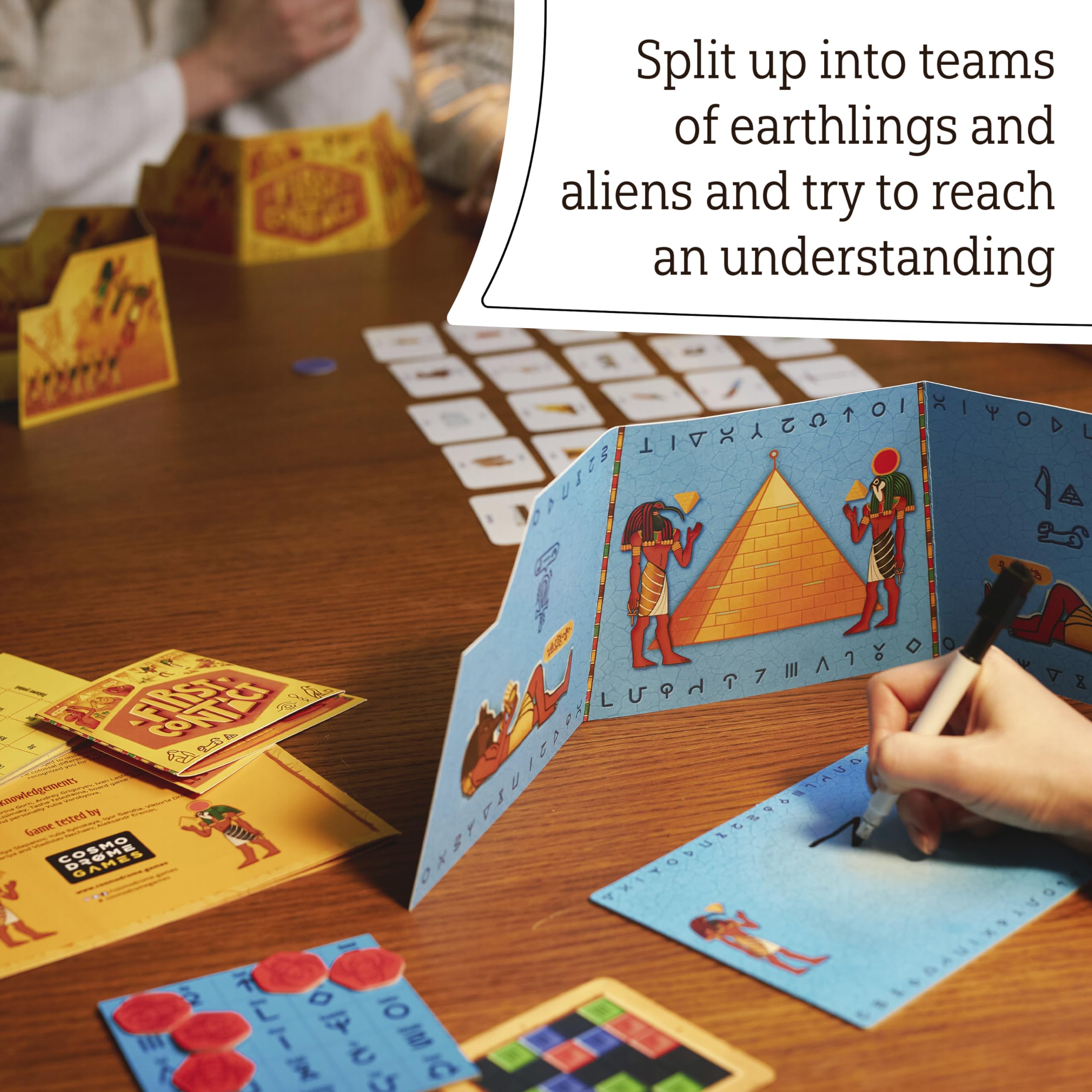 First Contact | Board Game for Adults and Family | Adventure Board Game | Party Game | Board Games for Adults | Ages 12+ | for 2 to 7 Players | Average Playtime 40 Minutes