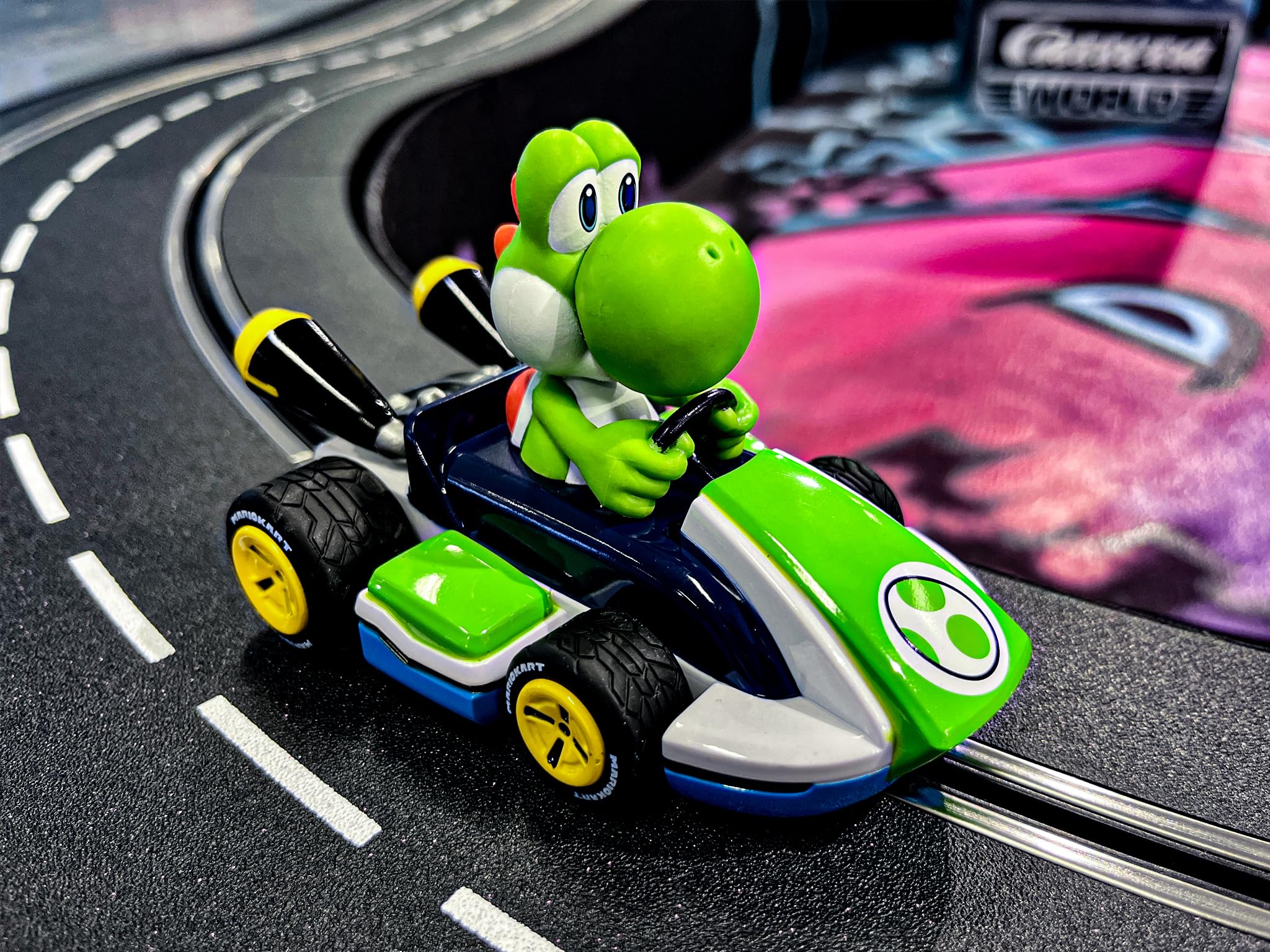 Carrera 31061 Mario Kart Car Yoshi 1:32 Scale Digital Slot Car Racing Vehicle Digital Slot Car Race Tracks