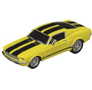 carrera 64212 ford mustang '67 - yellow 1:43 scale analog slot car racing vehicle go!!! slot car toy race track sets