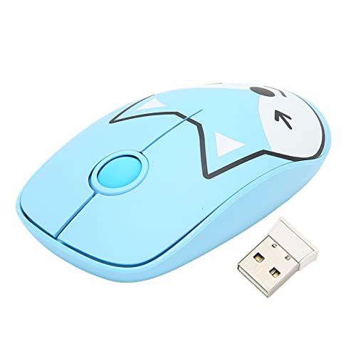 Pomya Wireless Gaming Mouse,Portable Office Mouse Computer Mouse, Smart Sleep Modes 2.4GHz Ergonomic Cherry Roller USB Mouse for Girl Gaming Mouse