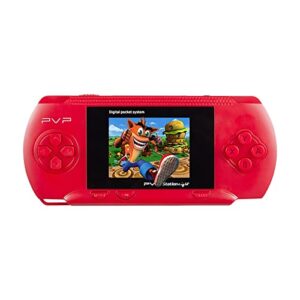 [2022 Version] Handheld Game Consoles, 2.4 Inch HD Color Screen Games Consoles Built-in 520 Classic Games - Rechargeable Battery Portable Style Game Consoles, Christmas Gift for Children (Red)