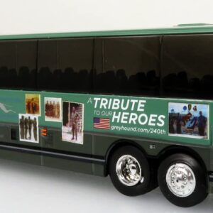 Prevost X345 Bus Greyhound Military Tribute Special Edition 1/87 Scale-HO Scale Iconic Replicas 3rd Editon