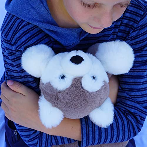 SENSORY4U Dog Weighted Stuffed Animal Puppy Wolf Plush Toy - 2.5lb Sensory Tool for Stress Relief and Comfort - Sensory Therapy for Kids and Adults