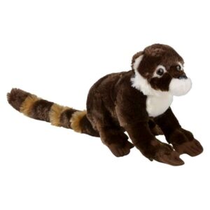 forest & twelfth 7" - 8" stuffed animal, soft plush toy, cute stuffed animal for boys and girls, realistic looking small stuffed animals, nursery and room decor (8" coati)