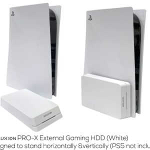 Avoluxion HDDGear Pro (White) 8TB 7200RPM USB 3.0 External Gaming Hard Drive (for PS5, Pre-formatted) (Renewed)