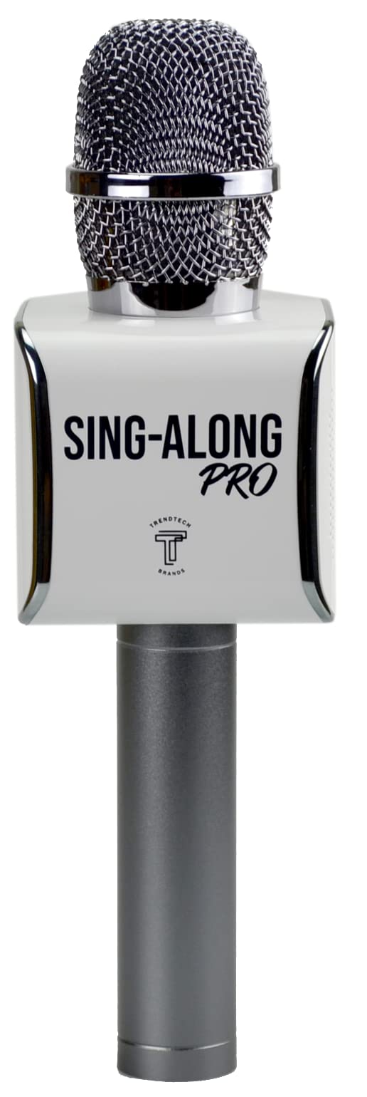 Sing-along PRO Bluetooth Microphone - Wireless Karaoke Microphone with Bluetooth for Kids and Adults - Portable Microphone for Home Karaoke - Sing-Along Mic with Stereo Audio - Black (Black)