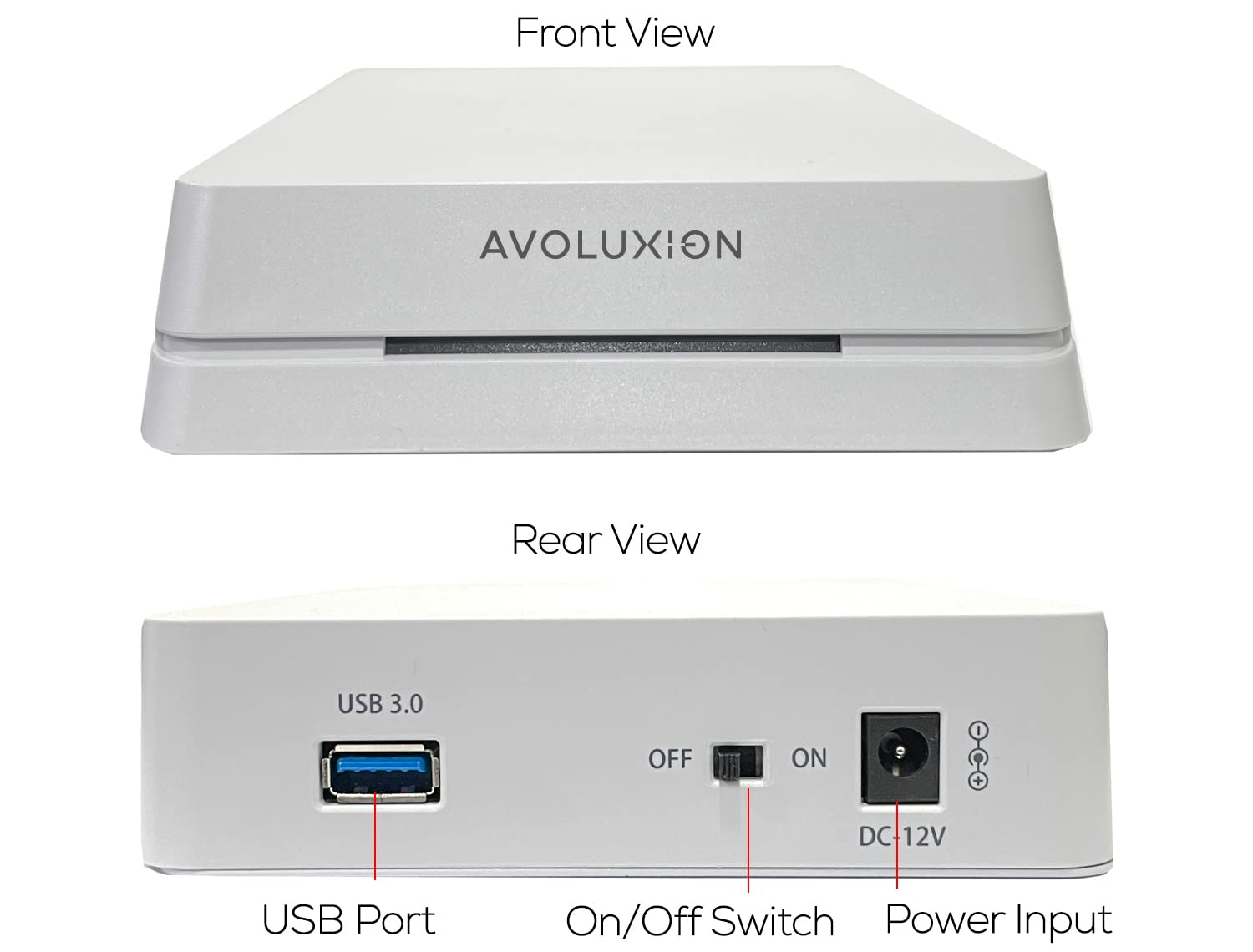 Avoluxion HDDGear Pro (White) 8TB 7200RPM USB 3.0 External Gaming Hard Drive (for PS5, Pre-formatted) (Renewed)