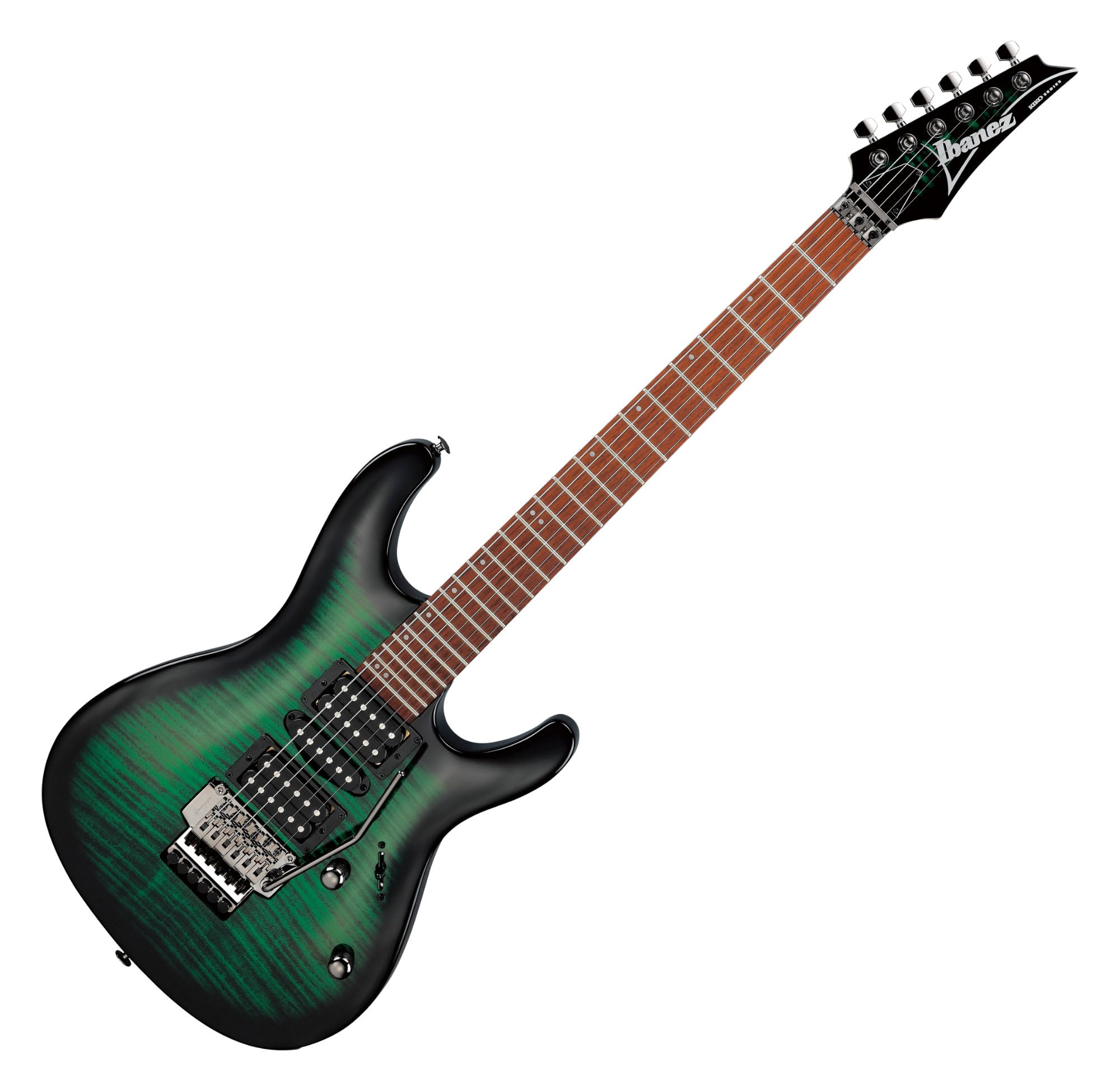 Ibanez Kiko Loureiro Signature KIKOSP3 Electric Guitar - Trans Emerald Burst