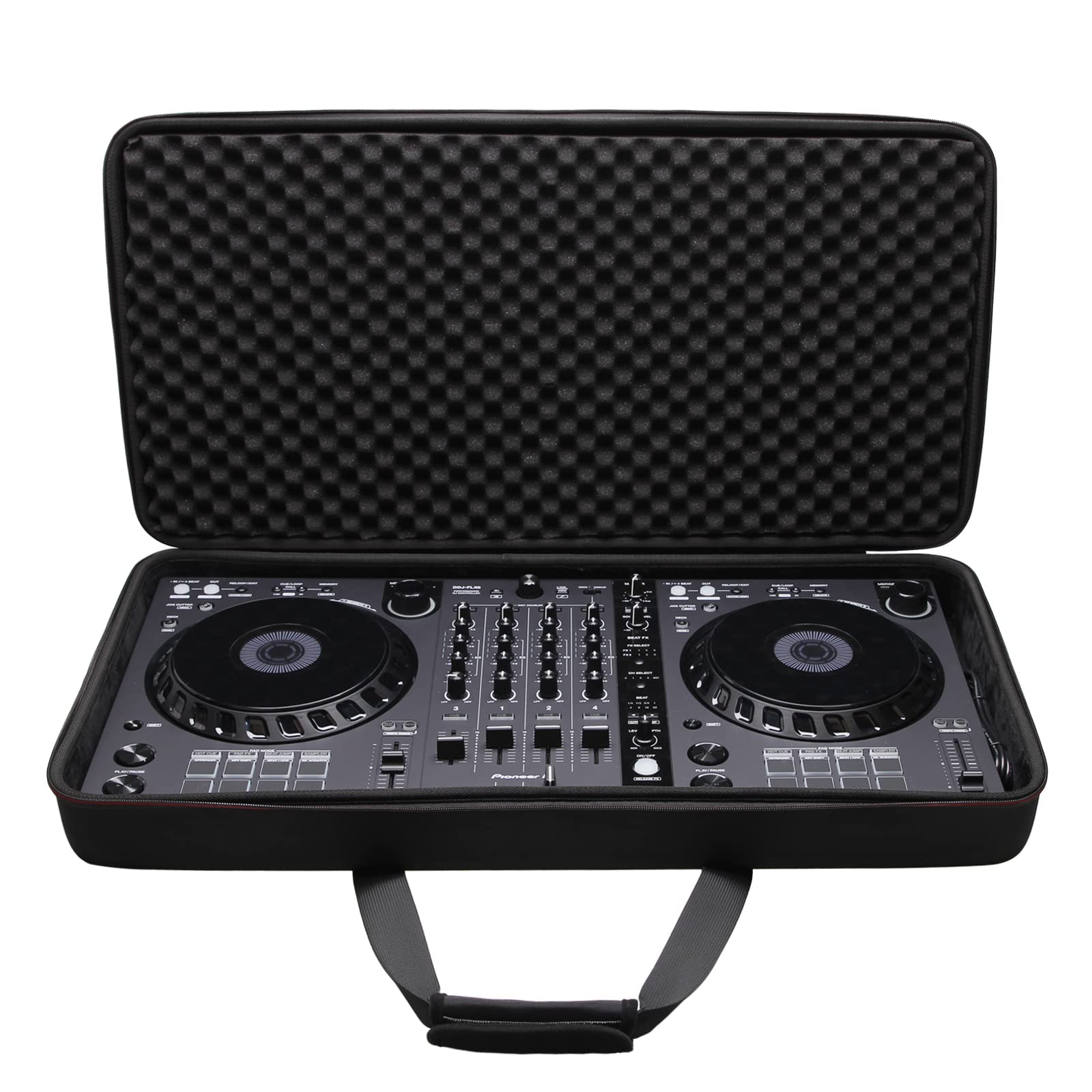 LTGEM Case for Pioneer DJ DDJ-FLX6 4-deck Rekordbox and Serato DJ Controller - Travel (28.7×14.74×4 inch)