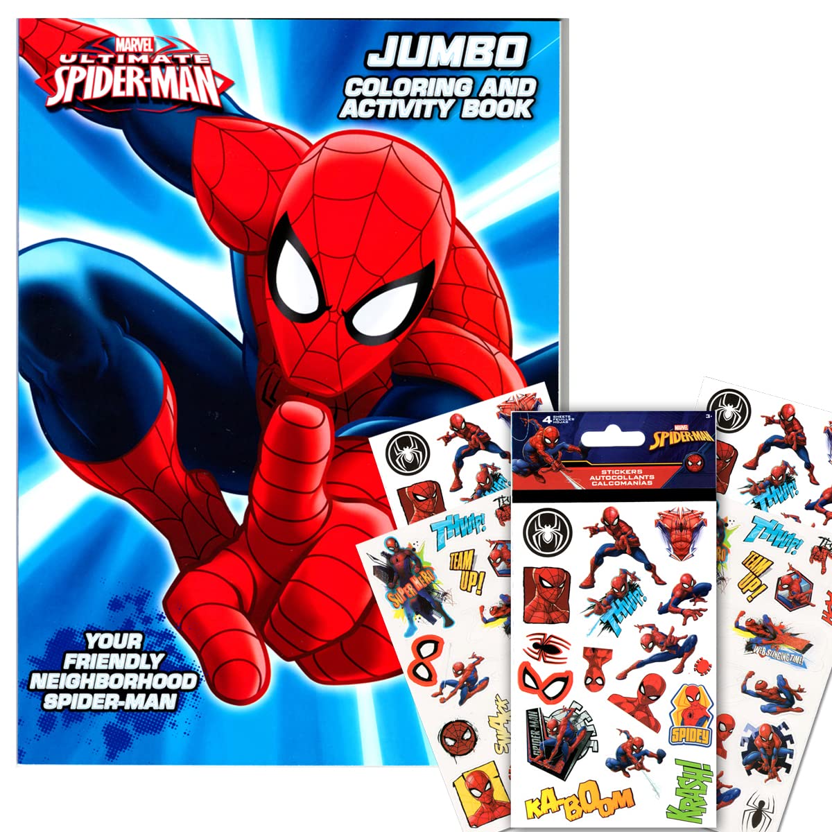 Amazing Spidey Spiderman Superhero Coloring Activity Set Bundle with Coloring Books, Stickers, Imagine Ink Coloring Book and More