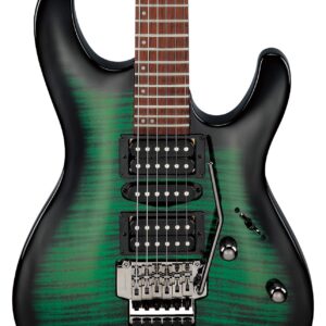 Ibanez Kiko Loureiro Signature KIKOSP3 Electric Guitar - Trans Emerald Burst