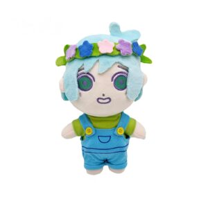 wolonglo omori plush toy stuffed doll pillow anime characters cartoon merchandise props game characters plush toys for game lovers. (blue)