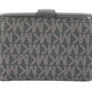 Michael Kors Carmen Medium Flap Bifold Wallet in Heather Grey Multi