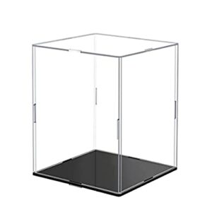 Clear Acrylic Display Case Box ，Versatile Collectibles Display Dustproof Showcase with Thickening Base，for Display Action Figures Home Storage Organizing Toys (8x8x12 inch/20x20x30cm)