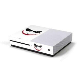 skinit decal gaming skin compatible with xbox one s console - officially licensed warner bros joker outline design