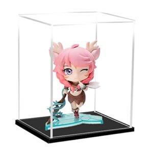 Clear Acrylic Display Case Box ，Versatile Collectibles Display Dustproof Showcase with Thickening Base，for Display Action Figures Home Storage Organizing Toys (8x8x12 inch/20x20x30cm)