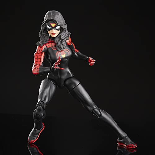 Marvel Legends Series Jessica Drew Spider-Woman, Spider-Man Legends Collectible 6 Inch Action Figures, 2 Accessories