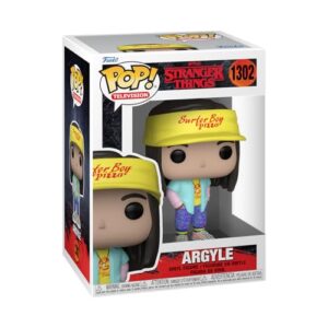 POP [Stranger Things - Argyle [Season 4] Funko Vinyl Figure (Bundled with Compatible Box Protector Case), Multicolor, 3.75 inches