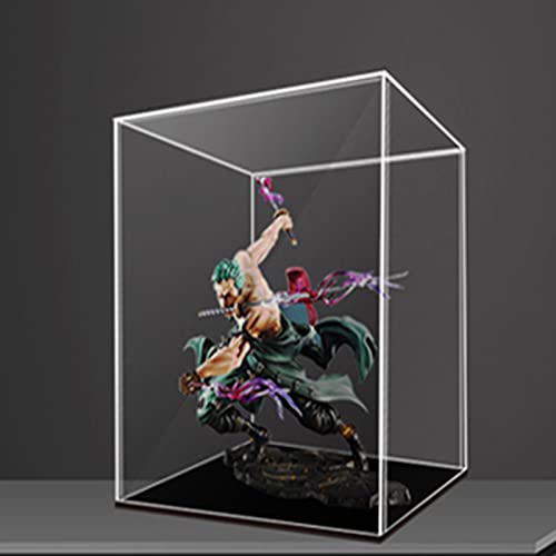 Clear Acrylic Display Case Box ，Versatile Collectibles Display Dustproof Showcase with Thickening Base，for Display Action Figures Home Storage Organizing Toys (8x8x12 inch/20x20x30cm)