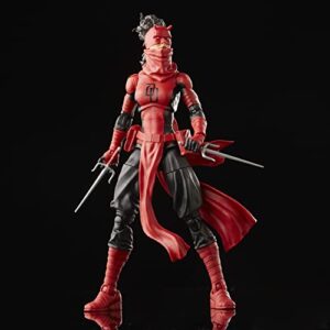 Marvel Legends Series Elektra Natchios Daredevil, Collectible 6 Inch Action Figures, 2 Accessories