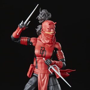 Marvel Legends Series Elektra Natchios Daredevil, Collectible 6 Inch Action Figures, 2 Accessories