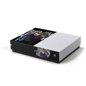 skinit decal gaming skin compatible with xbox one s console - officially licensed warner bros joker the dark knight design