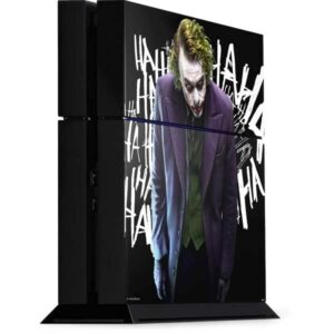 Skinit Decal Gaming Skin Compatible with PS4 Console - Officially Licensed Warner Bros Joker The Dark Knight Design