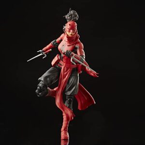 Marvel Legends Series Elektra Natchios Daredevil, Collectible 6 Inch Action Figures, 2 Accessories