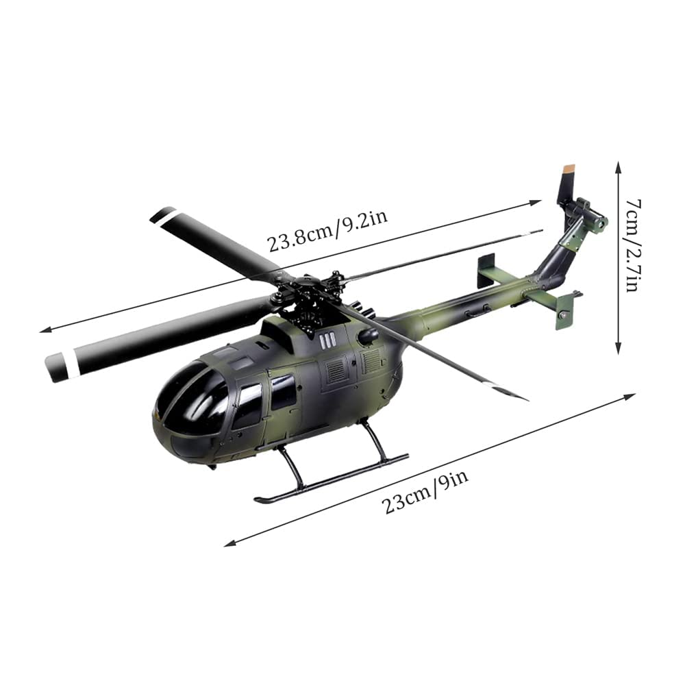 QIYHBVR RC Helicopter for Adults and Kids, 4 Channel 2.4Ghz Remote Control Helicopter with 6-Axis Gyro, Aileronless RC Aircraft with Altitude Hold Toys for Boys