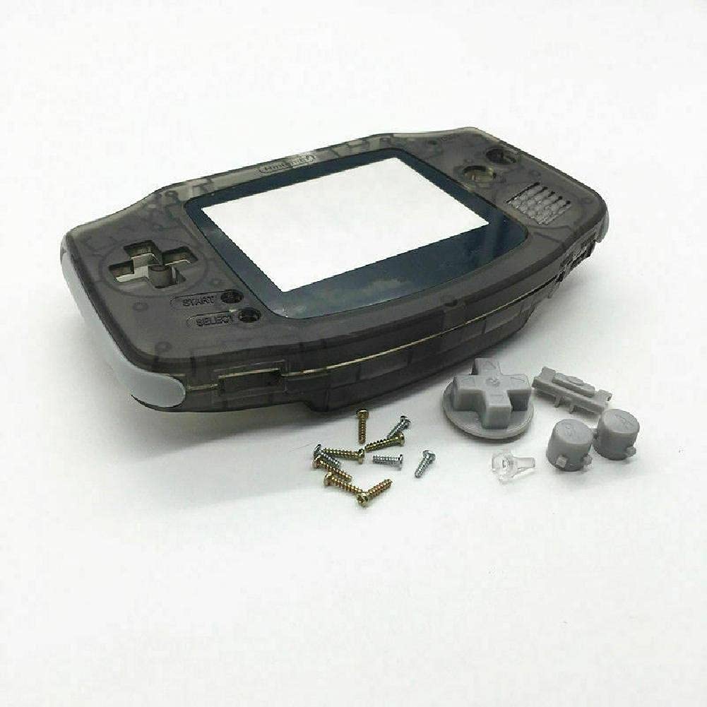 MOOKEENONE Replacement Housing Shell Button PartsRepair Clear Repair Case for Gameboy Advance