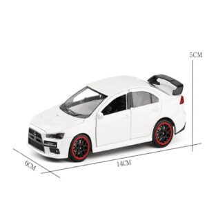 1:32 for Mitsubishi Lancer Evo X 10 Alloy Car Model Diecast Metal Toy Vehicles Car Model Sound Light Collection Kids Gift Scale Model ( Color : Black )