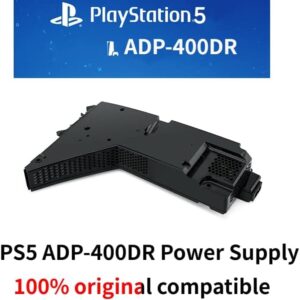 Diyeeni Power Supply 400DR Internal Replacement for PS5, Power Supply Battery Unit for PlayStation 5, Game Console Power Adapter with Power Cord, 100 to 127V/200 to 240V(US)