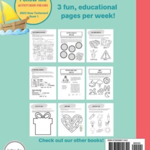 Come Follow Me Activity Book for Kids: 2023 New Testament Weekly Lesson Book for Children, Ages 5-10 (Book 1)