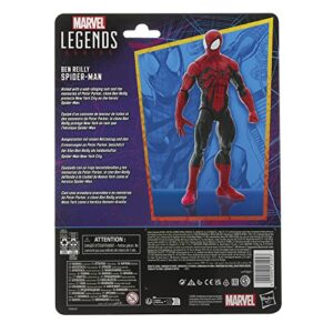 Marvel Legends Series Ben Reilly Spider-Man, Spider-Man Legends Collectible 6 Inch Action Figures, 2 Accessories