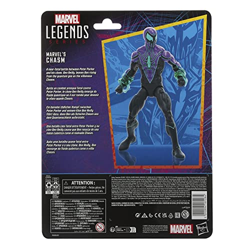 Marvel Legends Series Chasm, Spider-Man Collectible 6 Inch Action Figures, 2 Accessories