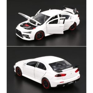 1:32 for Mitsubishi Lancer Evo X 10 Alloy Car Model Diecast Metal Toy Vehicles Car Model Sound Light Collection Kids Gift Scale Model ( Color : Black )