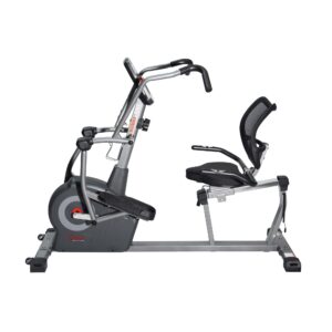 Sunny Health & Fitness Elite Recumbent Cross Trainer & Elliptical Machine with 12-Level Magnetic Resistance, Easy Adjust Seat & Exclusive SunnyFit® App Enhanced Bluetooth Connectivity - SF-RBE420049