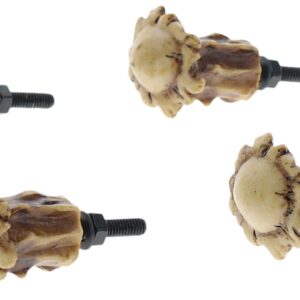 Top Brass Heavy Duty Antler Drawer Pulls/Cabinet Knobs (4 Pack) - Screws and Washers Included