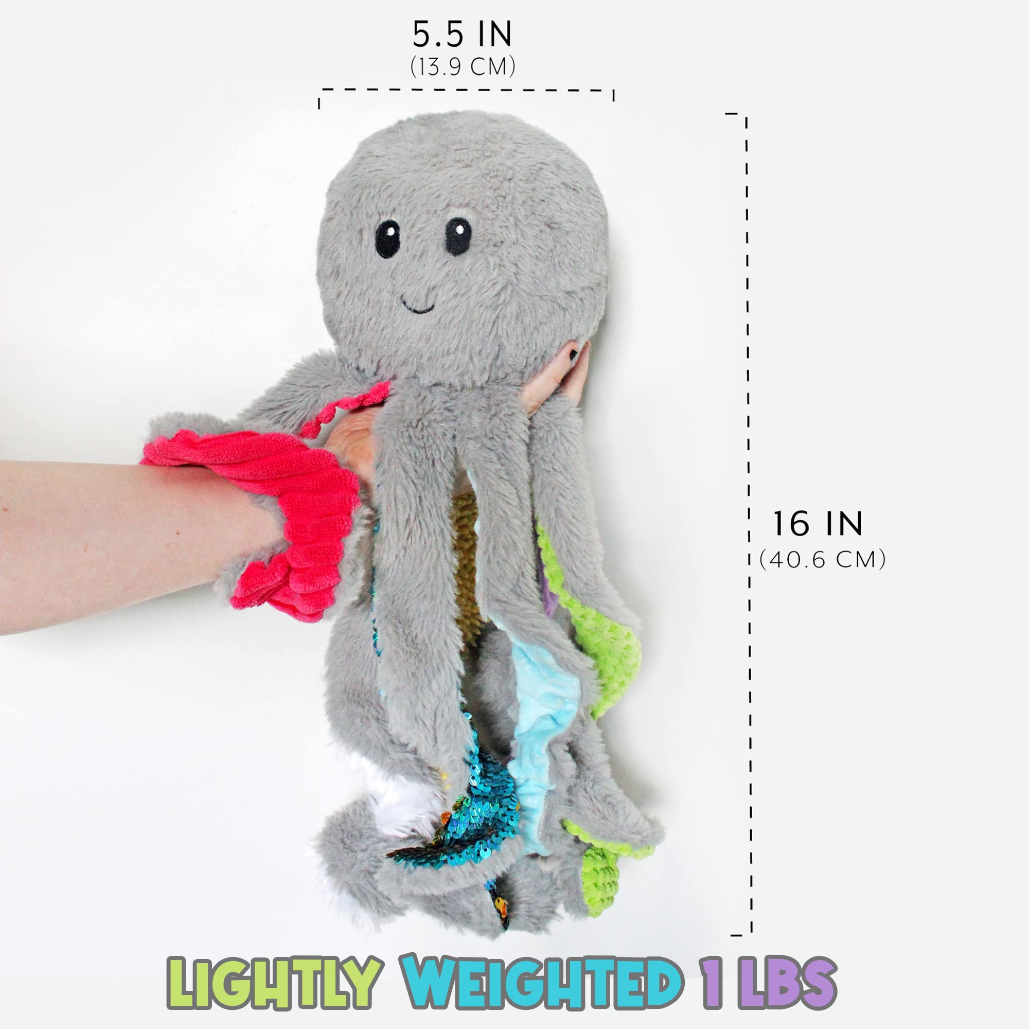 MEAVIA Sensory Octopus Plush Toy, Fidget Plush for Special Needs and Sensory Fun, FEELix Collection