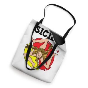 Sicilia Flag Sicily Palermo Italy Tote Bag