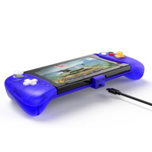 RETROFLAG Handheld Controller Compatible with Nintendo Switch LCD/Switch OLED, One-Piece Joypad, Plug and Play Motion Control and Dual Motor Vibration and PD Fast Charge