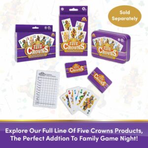 Five Crowns Scorepad – 130 Page Replacement Score Sheet, Card Game Score Card, Tracks 7 Players at Once, Gift for Kids, Birthday Gifts