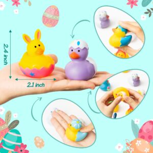 K1tpde 20PCS Assorted Cute Rubber Ducks, Summer Pack of Rubber Ducks, Resurrection Bunny Rubber Duck, Funny Rubber Ducks Bath Tub Toys for Kids, Baby Showers Accessories, Birthday Gifts Party Favors