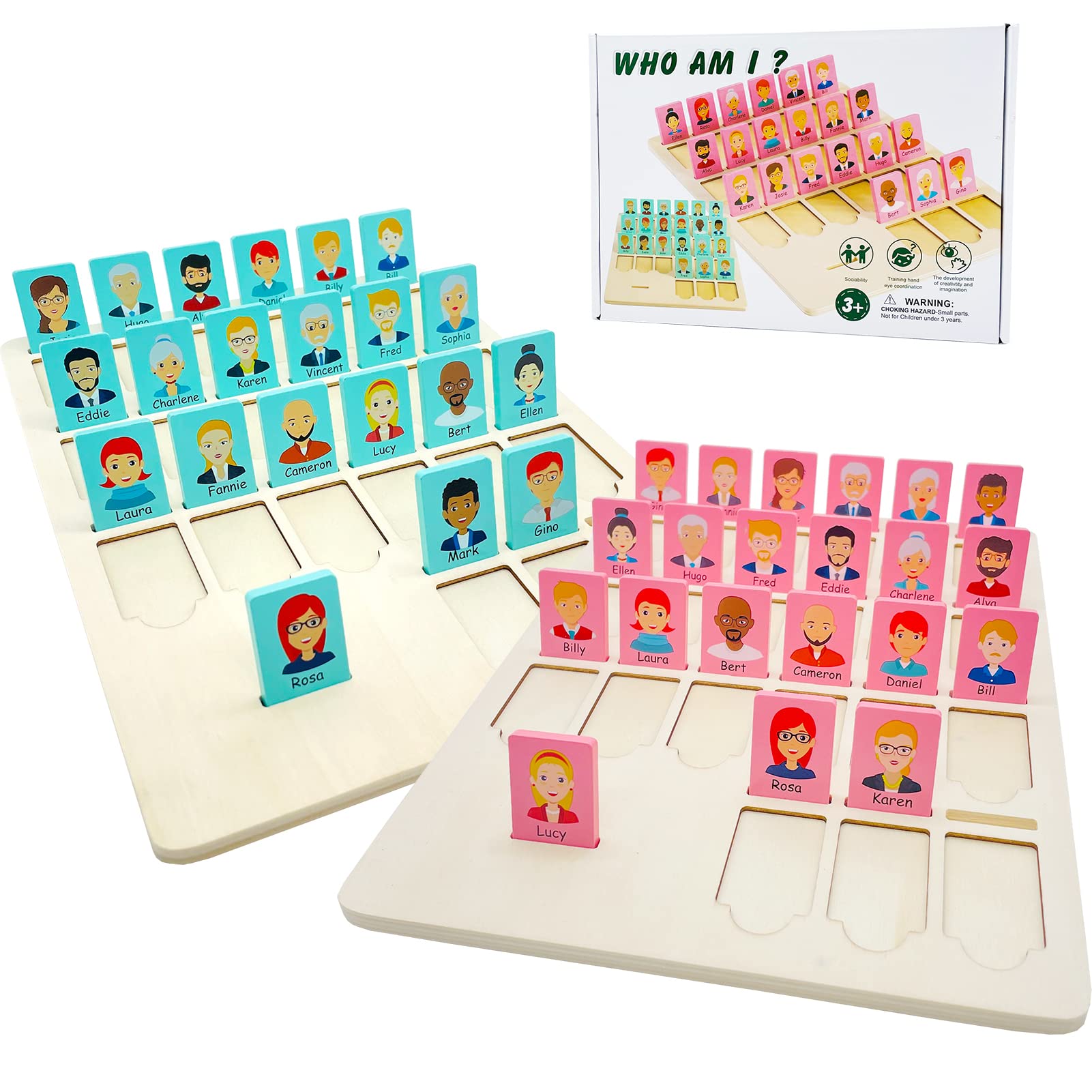 Guess Game Who Am I Games for Kids 3 4 5 6 7 8 Years Old Boys Girls Kids Operation Game for Family Night Memory Family Classic Board Games