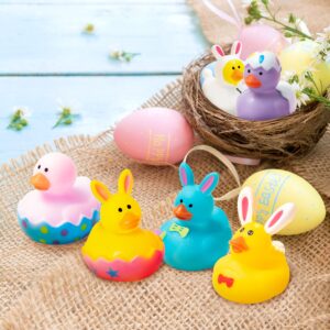 K1tpde 20PCS Assorted Cute Rubber Ducks, Summer Pack of Rubber Ducks, Resurrection Bunny Rubber Duck, Funny Rubber Ducks Bath Tub Toys for Kids, Baby Showers Accessories, Birthday Gifts Party Favors