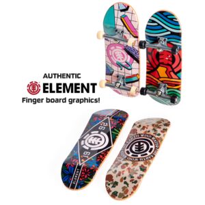 TECH DECK Fingerboard 4 Pack Collectible Skateboards & Transforming Sk8 Container Skatepark Playset Kids Toy Bundle