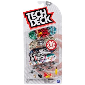 TECH DECK Fingerboard 4 Pack Collectible Skateboards & Transforming Sk8 Container Skatepark Playset Kids Toy Bundle