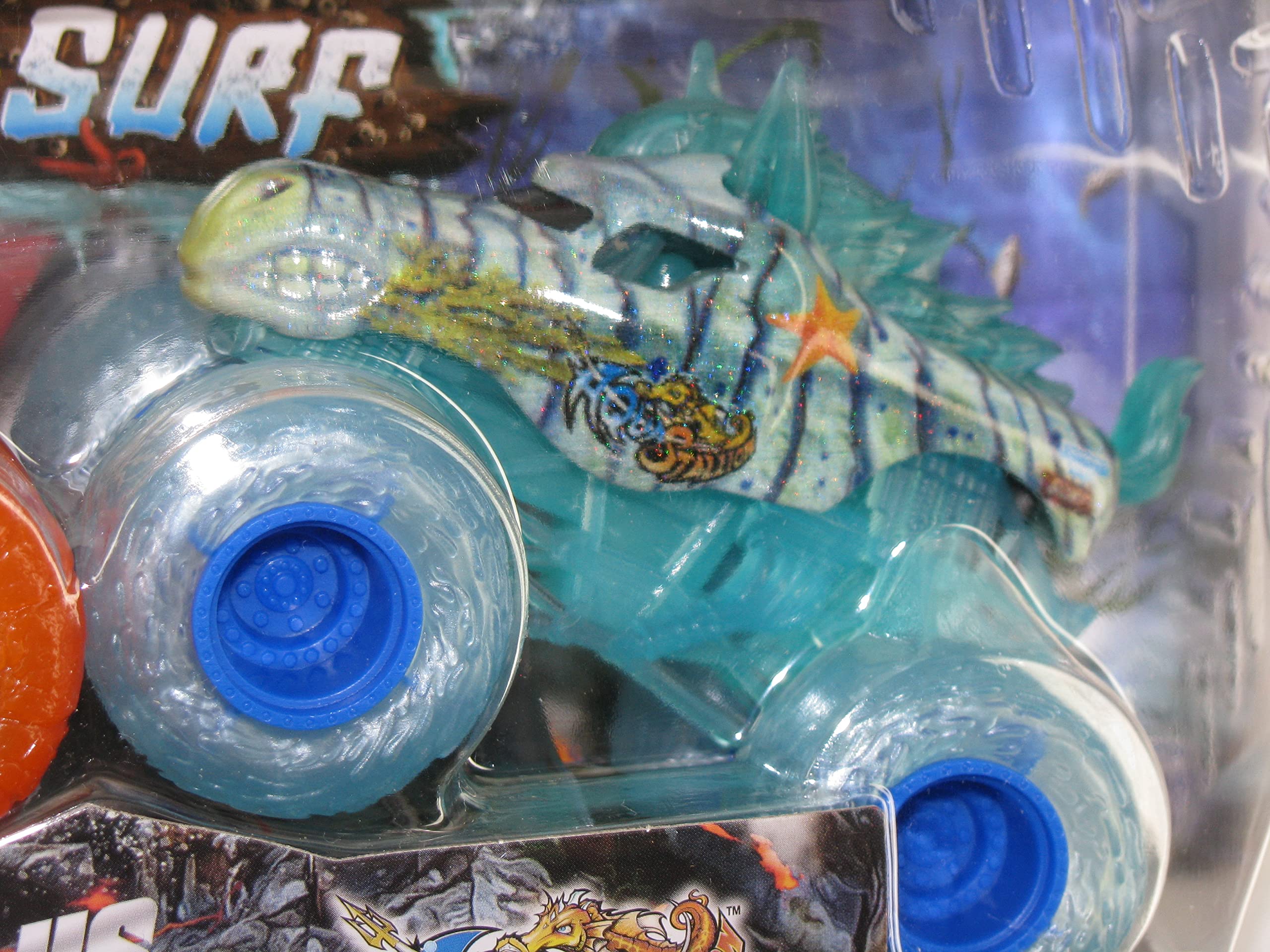 Monster Jam Earth vs Surf [Horse Power and Aqua Stallion] 1:64 Scale Double Pack